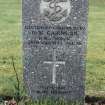 Detail of headstone.