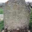 Detail of headstone.