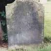 Detail of headstone.