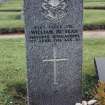 View of headstone to William McBean.