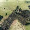 Oblique aerial photograph of Blairgar 1855 (centre right, NS 5316 8296) and Blairgar 1885 (centre left, NS 5321 8301) Aqueduct Bridges and 1885 chamber