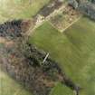 Oblique aerial photographic view of Quarry Wood Old Aqueduct Bridge (NS 52893 84043).