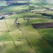 Oblique aerial photograph of Ballat 1855 and 1885 Water Chambers and 1855 and 1885 valve houses and compound, with A811 Balfron Station A811 Syphon and Pipe Bridges beyond