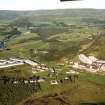 Aerial view of Tomatin, S of Inverness, looking S.