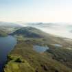 Aerial view of Loch Duntelchaig, SW of Inverness, looking S.