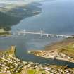 Aerial view of The Kessock Bridge and the mouth of the River Ness, Inverness, looking NE.