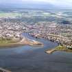 Aerial view of  mouth of the River Ness at Inverness, looking SE.