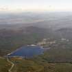 Aerial view of Loch Morlich, near Aviemore, looking N.