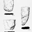 Stone chipping debris and associated tools/rough-outs - Bu broch.  BAR Fig.1.45, p77