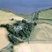 An oblique aerial view of Tarradale House, Beauly Firth, Easter Ross, looking SSE.