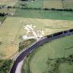 An oblique aerial view over the River Conan to Marybank, Urray, Ross and Cromarty, looking S.