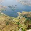 Aerial view of Loch Morar, Wester Ross, looking E.