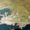 Vertical aerial view of Mallaig, Wester Ross, looking SE.