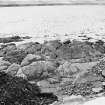 Construction Photograph: Coastal restorative work to build a breakwater for the future protection of Jarlshof.
Access road on beach N-S.