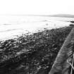 Construction Photograph: Coastal restorative work to build a breakwater for the future protection of Jarlshof.
Beach access road washed away E-W.