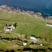 Aerial view of Island of Iona, Isle of Mull, looking E.