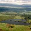 Aerial view of Loch Ussie, near Dingwall, Easter Ross, looking. S.