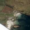 Near overhead view aerial of Gallanach, Isle of Muck, looking SW.