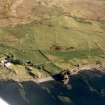 Aerial view of Mingary Castle, Kilchoan, Ardnamurchan, Wester Ross, looking N.