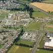 Aerial view of Raigmore Hospital Inverness, looking N.