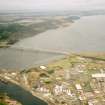 An oblique aerial view of Kessock Bridge, Inverness,, looking NNE.