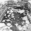 View of excavated interior of chapel.