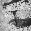 Excavation photograph. Vertical view of west end of chapel.