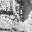 Excavation photograph. Vertical view of south-east corner of chapel.