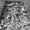 Excavation photograph : trench H - general view after major rubble removed.

(see MS/682/120 for detailed description)