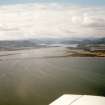 Aerial view of Dornoch Bridge, Dornoch Firth, East Sutherland, looking W.