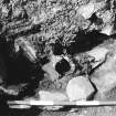 Excavation photograph : trench H - ox skull lying at bottom of 133.

