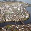 Aerial view of South Kessock and Merkinch, Inverness, looking NW.
