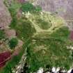 Aerial view of Badbea, Caithness almost vertical view, looking NW.