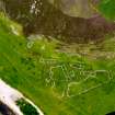 Aerial view of Dailyoich deserted township, Berridale, Caithness, looking ENE.