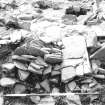Excavation photograph :  trench S - detail after removal of L1882 of collapsed wall L1881.

