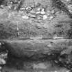 Excavation photograph : trench S - detail of north gully L2068 excavated in south-west.