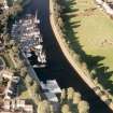 Aerial view of Burnfoot Basin, Caledonian Canal, Inverness, looking NE.