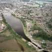 Aerial view of Muirtown basin, Inverness, looking S.