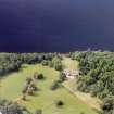 Aerial view of Aldourie Castle, Loch Ness, looking E.
