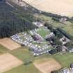 Aerial view of campsite, Culloden, E of Inverness, looking E.