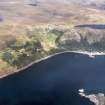 Aerial view of part of the north shore of Loch Torridon, Wester Ross, looking NE.