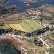 Aerial view of the village of Plockton, Wester Ross, looking WNW.