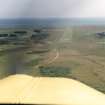 Aerial view of Dornoch Airfield, Easter Ross, looking E.