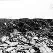 Papa Westray, Munkerhoose excavation archive
Area 2: Broch wall and adjacent features pre-excavation. From W.