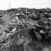 Papa Westray, Munkerhoose excavation archive
Survey: E-W aligned walls, near top of section S of broch. From W.