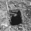 Papa Westray, Munkerhoose excavation archive
Test-pit on subrectangluar platform.