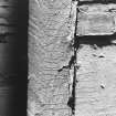 Interior of cairn; runes on north-west buttress.