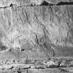 Interior of cairn; runes - on north-west buttress.