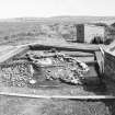 Photograph from excavation of burnt bound