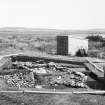 Photograph from excavation of burnt bound